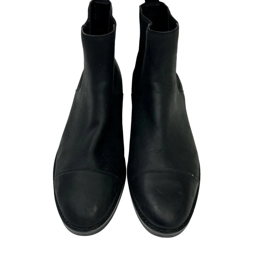 Nine West Vintage America Collection Black Leather Ankle Boots Size 7 NW Bradley